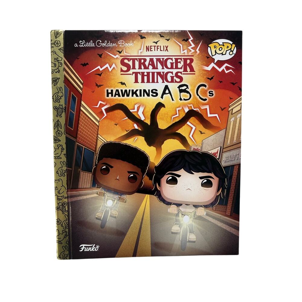 Netflix Stranger Things Hawkins ABCs Funko Pop Little Golden Book Hardcover